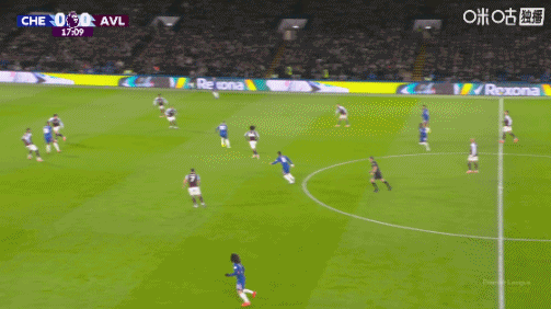 加纳乔回做，恩佐弧顶处兜射打偏了