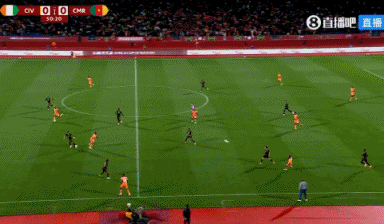 漂亮！阿玛德接到科南长传 内切左脚兜射死角破门，科特迪瓦领先