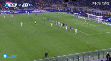 卡斯特罗抢点破门，为博洛尼亚扳回一城！国米暂时3-1领先