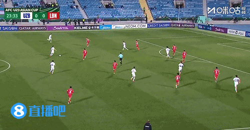 乌兹别克斯坦U23男足1-0领先黎巴嫩！第24分钟，萨伊多夫补射破门