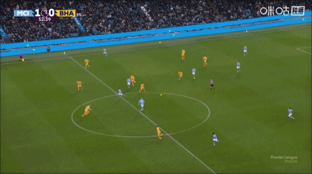 没法了！范赫克防守哈兰德又抱又拉，被裁判出示黄牌