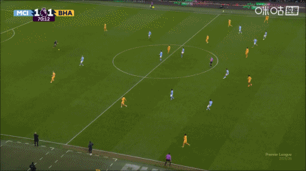 曼城逃过一劫！迭戈·戈麦斯门前射门变解围，三笘薰0角度中柱