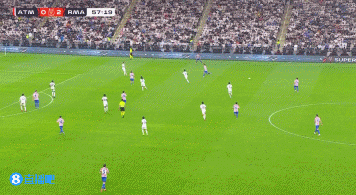 朱利亚诺传中，瑟尔洛特力压阿森西奥头球破门！马竞1-2扳回一城