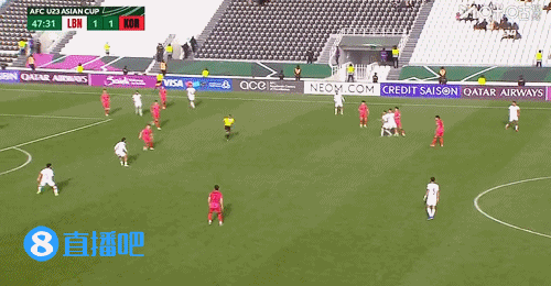 韩国U23再度落后！韩国后防解围失误，黎巴嫩禁区弧顶远射破门