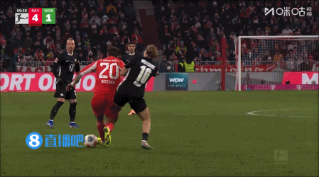 又是一场暴打！拜仁2分钟2球，凯恩传射格雷罗进球，拜仁6-1领先