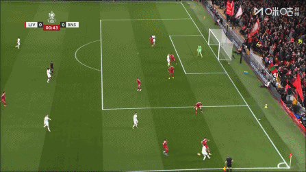 利物浦险些开场就丢球！开场不到1分钟，巴恩斯利前锋头球中柱